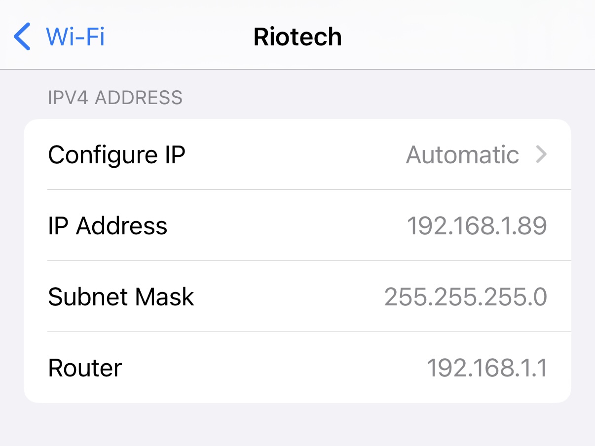 Kiểm tra Gateway qua Wi-Fi trên điện thoại