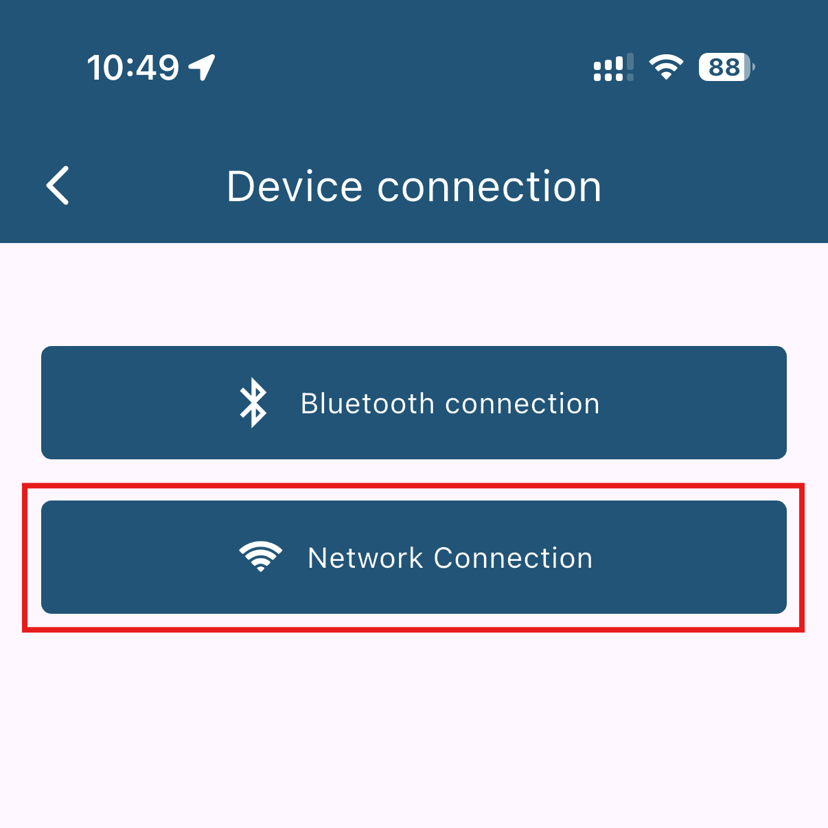 Chọn Network Connection